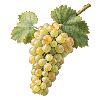Albana grape cluster