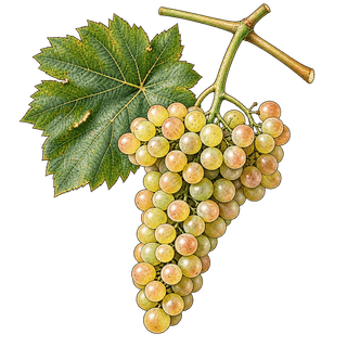 Amigne grape cluster