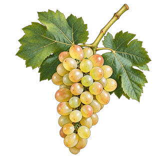 Bourboulenc grape cluster