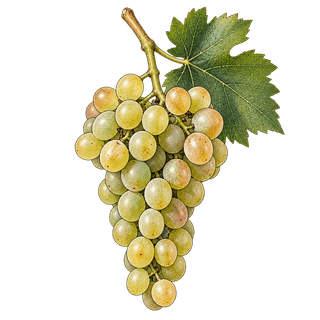 Bouvier grape cluster