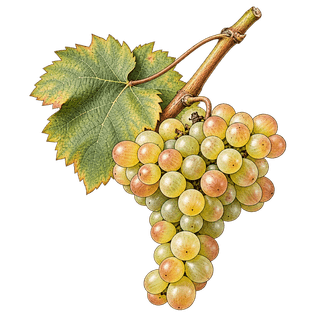 Catarratto grape cluster