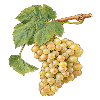 Cayetana grape cluster