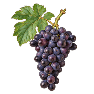 Cinsaut grape cluster