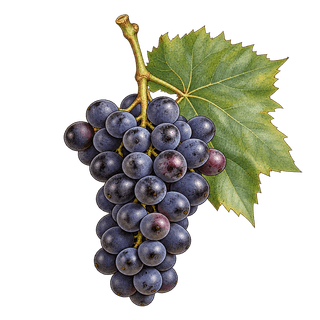 Clinton grape cluster
