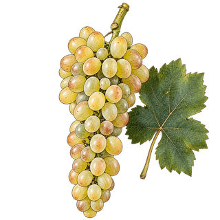 Doña Blanca grape cluster