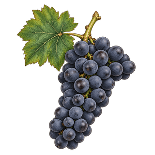 Douce noir grape cluster