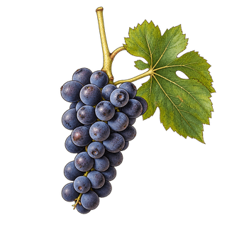 Gamay grape cluster