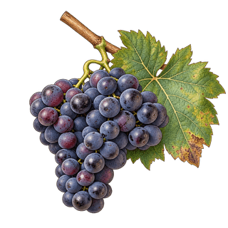 Gouget noir grape cluster
