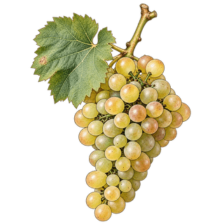 Grenache Blanc grape cluster