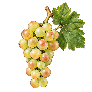Gringet grape cluster