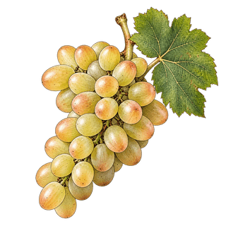 Gros Manseng grape cluster