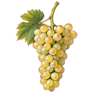 Italian Riesling grape cluster