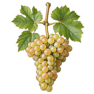 Jacquère grape cluster