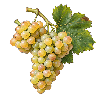 Macabeo grape cluster