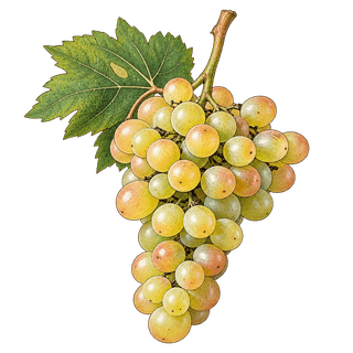 Madeleine Angevine grape cluster