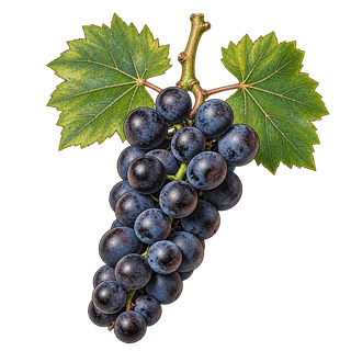 Marquette grape cluster