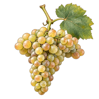 Mauzac grape cluster
