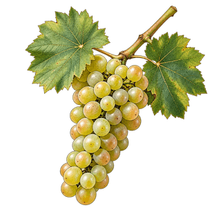 Melon de Bourgogne grape cluster