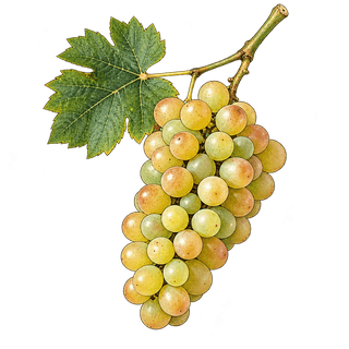 Morio Muscat grape cluster