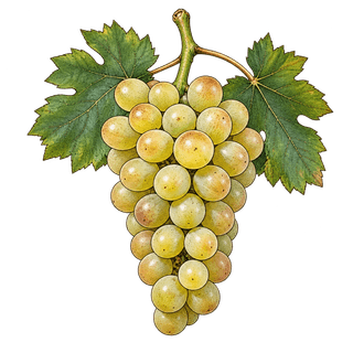Müller-Thurgau grape cluster