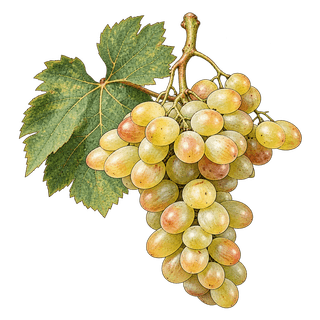 Muscat of Alexandria grape cluster