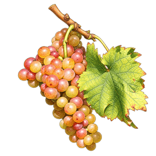 Muscat Rouge à Petits Grains grape cluster