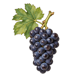 Négrette grape cluster