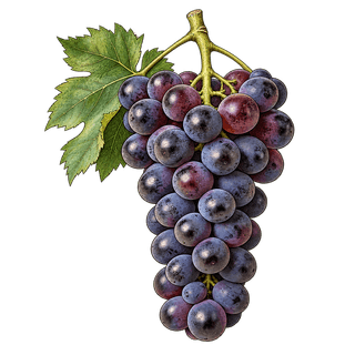 Negroamaro grape cluster