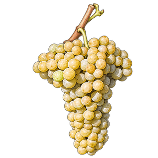 Ortrugo grape cluster