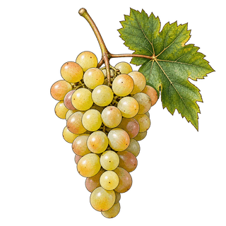 Pearl of Csaba grape cluster