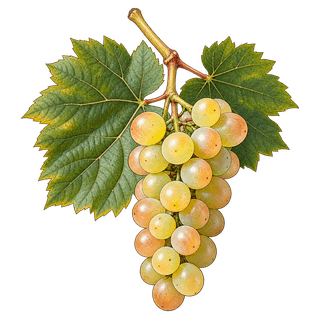 Petite Arvine grape cluster