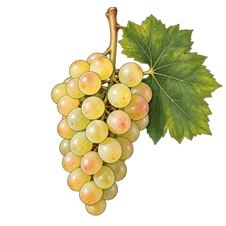 Pinot blanc grape cluster