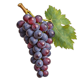 Poulsard grape cluster
