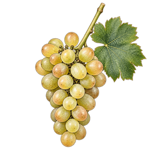 Prié blanc grape cluster