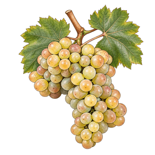 Rieslaner grape cluster