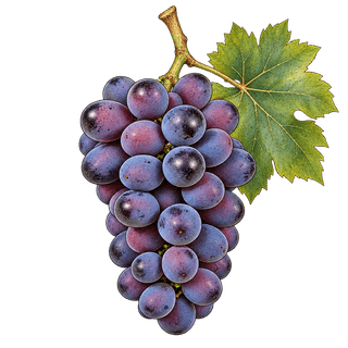 Roesler grape cluster