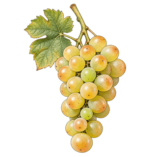 Roussanne grape cluster