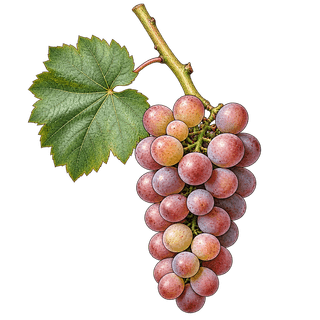 Savagnin Rose grape cluster
