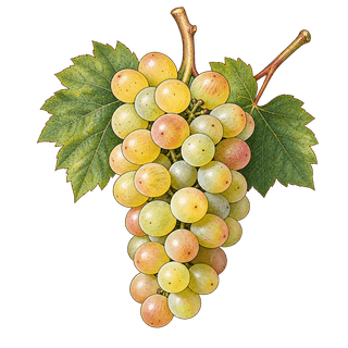 Scheurebe grape cluster