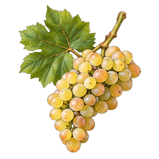 Sercial grape cluster