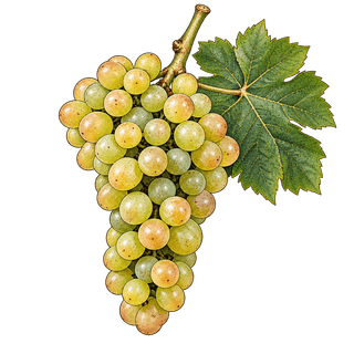Seyval Blanc grape cluster
