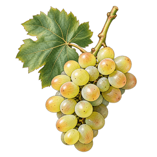 Silvaner grape cluster