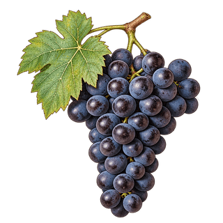 Tempranillo grape cluster