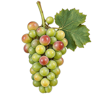 Traminette grape cluster