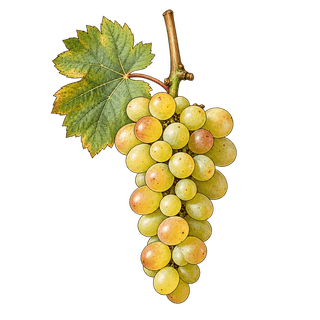 Verdicchio grape cluster